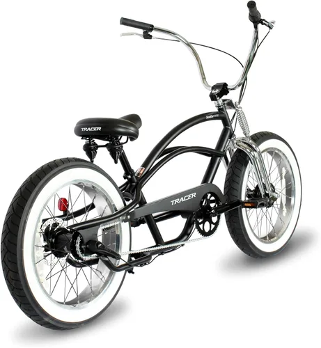 Miniatura 5 de MICARGI Marco de acero elástico Cruiser de 26 pulgadas y protector de cadena para posavasos de 1/3/7 velocidades/freno de disco multicolor