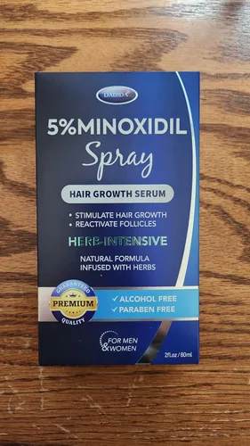 Crecimiento del cabello de minoxidil al 5% para hombres y mujeres: suero de tratamiento de minoxidil y biotina extra fuerte para el crecimiento de