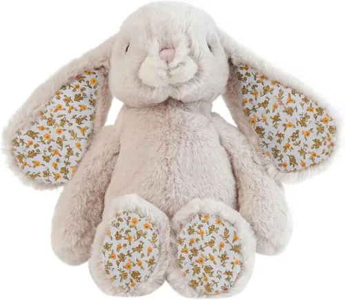 DILLY DUDU - Conejo de Pascua de Peluche, Conejo de Flor, Animal de Peluche, Juguetes de 10 Pulgadas (Beige), los Mejores Regalos