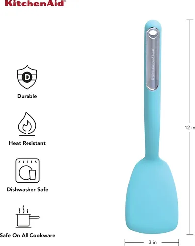 Miniatura 2 de KitchenAid Volteador corto, 12 pulgadas, Aqua Aguamarina
