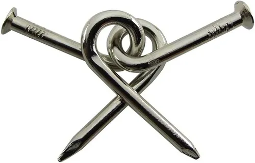 Miniatura 3 de MilesMagic Cerrar clásico Nail Puzzle Gimmick Magician's Nail Jail Hook Puzzle Magic Trick, Plata