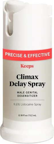 Keeps Climax Delay Spray para hombres, fórmula de lidocaína para control del clímax y reducción de la sensibilidad, espray desensibilizante