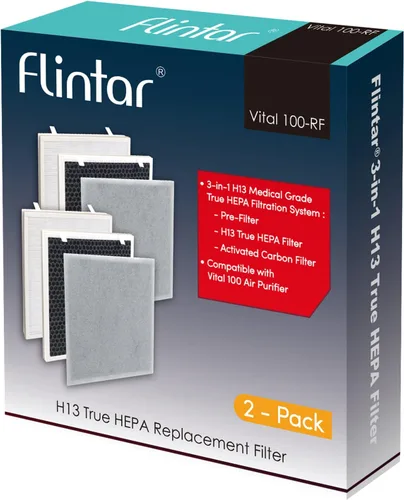 Miniatura 5 de Filtro de repuesto Vital 100, compatible con purificador de aire Levoit Vital 100, número de pieza Vital 100-RF, paquete de 2
