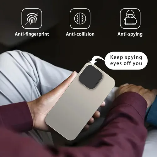 Miniatura 6 de Funda de privacidad compatible con 15 Pro/iPhone 15 Pro Max con cubierta de cámara frontal, protege la privacidad y la seguridad, pero no afecta