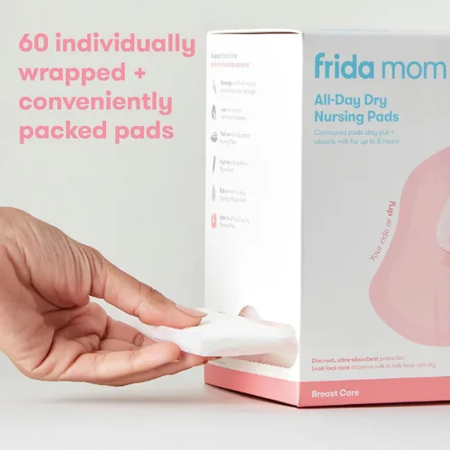 Miniatura 6 de Frida Mom Almohadillas de lactancia, almohadillas de lactancia desechables con ultra absorción y textura suave, esenciales para la lactancia