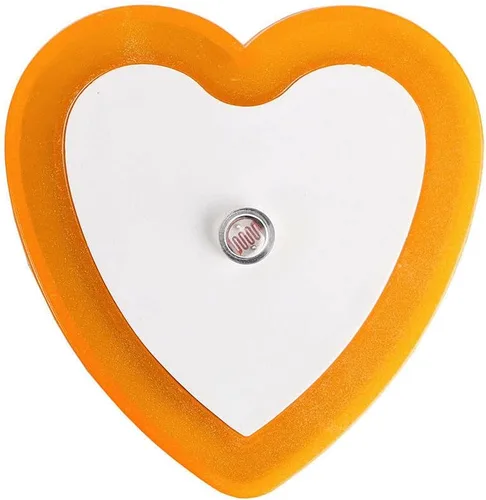Miniatura 8 de ausuky 0.5W Plug-in Auto Sensor Control LED Noche Luz Lámpara Dormitorio Pasillo Corazón en forma de Corazón (blanco)