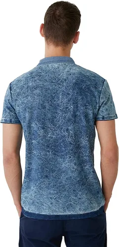 Miniatura 2 de Desigual Polo de punto de manga corta para hombre Azul