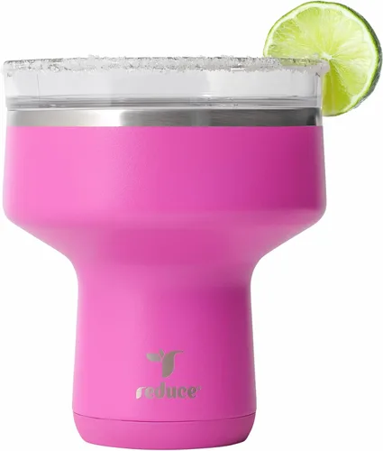Miniatura 18 de Reduce Saltini - Vaso de cóctel de 16 onzas, vaso aislado de margarita con tapa, mantiene las bebidas frías durante 10 horas, alternativa al vaso