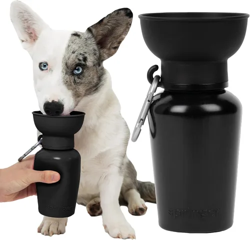 Miniatura 14 de Springer by Springland Botella de agua para perro, dispensador de botellas de agua portátil de viaje para perros, regalo para perros visto