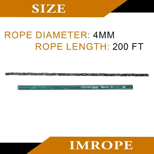 Miniatura 3 de Cuerda de yute negra de 4mm x 61 metros, cordel para jardinería, enrejado para plantas trepadoras de tomate, floristería, manualidades, regalo