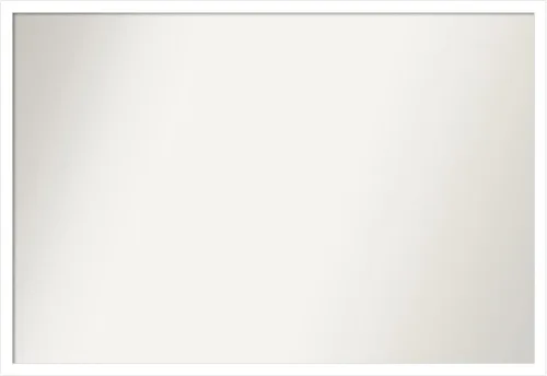 Miniatura 831 de Amanti Art Espejo de baño blanco para sobre el fregadero, 32 x 45 pulgadas, espejo de tocador rectangular blanco esbelto, marco de madera moderno
