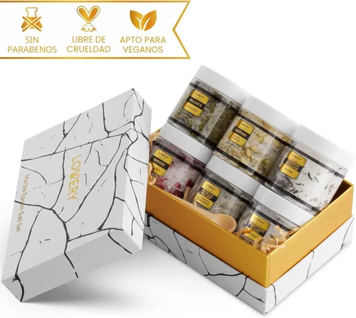 Miniatura 6 de Regalos para mujeres que lo tienen todo, cesta de regalo de spa, juego de cestas de regalo de sales de baño de Epsom, sal de cuidado personal
