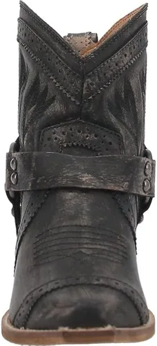 Miniatura 2 de Dingo Womens Gummy Bear Snip Toe Casual Boots Ankle Mid Heel 2-3" - Black