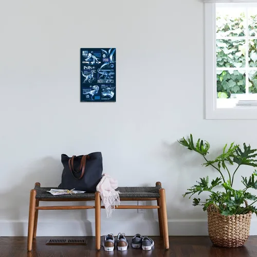 Miniatura 11 de Trends International Jurassic World: Fallen Kingdom - Póster de pared con cuadrícula, 14.725 x 22.375 pulgadas, versión enmarcada de madera