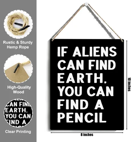 Miniatura 2 de MIOOKISS Decoración de aula de matemáticas inglesas, regalos geniales para profesores de inglés masculinos y mujeres, decoración retro para colgar
