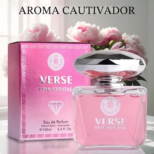 Miniatura 3 de Verse Pink Crystal Eau De Parfum para Mujer - Notas Superiores de Granada, Yuzu y Acorde Helado - Notas de Fondo de Peonía, Loto, Magnolia, Ámbar