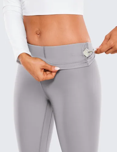 Miniatura 3 de CRZ YOGA Leggings térmicos con forro polar para mujer de 28 pulgadas, pantalones de senderismo cálidos para invierno, pantalones de yoga de cintura