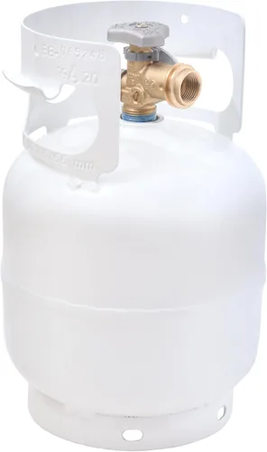 Miniatura 9 de Flame King YSN5LB-GAUGE - Cilindro de tanque de propano de acero de 5 libras con manómetro y válvulas OPD para parrillas y barbacoas, camping, pesca
