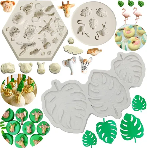 Miniatura 8 de Molde de rosas Molde de silicona para tartas de chocolate Sugarcraft Decorar Fondant Fimo Herramientas 4 Tamaño Rosa 2 Piezas 2 moldes de rosa