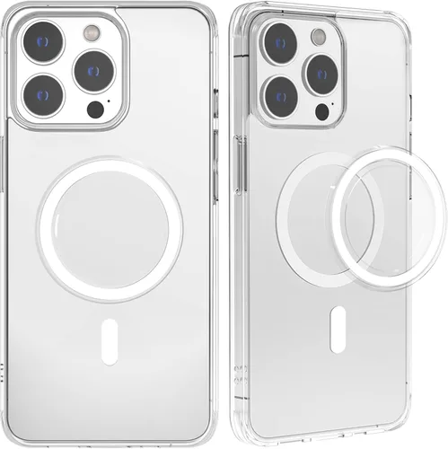 Miniatura 6 de metisinno Base magnética compatible con agarres de teléfono PopSocket y fundas MagSafe para iPhone, transparente y blanco
