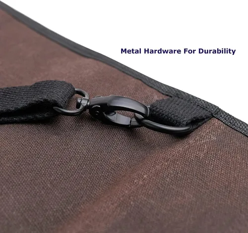 Miniatura 2 de Bolsa enrollable para cuchillos de chef, lona encerada resistente al agua de 12 onzas, estuche portátil resistente para cuchillos con 11 ranuras
