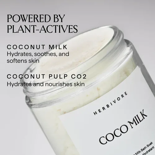 Miniatura 2 de HERBIVORE Coconut Milk Bath Soak Deeply Hydrating + Skin Softening, Soothing Light Coconut Scent, Vegan, Plant-Based