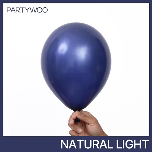 Miniatura 3 de PartyWoo Globos azul marino, 120 piezas de diferentes tamaños de 18, 12, 10, 5 pulgadas, kit de arco de globos azul oscuro guirnalda para Azul-z90
