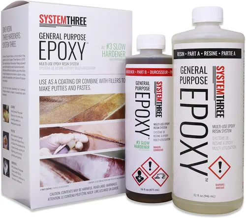Miniatura 7 de Conjunto de botellas de epóxico System Three, de uso general, 1