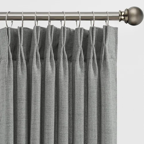 Miniatura 29 de RAIN CITY - Juego de 2 cortinas de 45 pulgadas de largo con plisado con pellizco, cortinas semitraslúcidas para dormitorio, cuarto de bebé