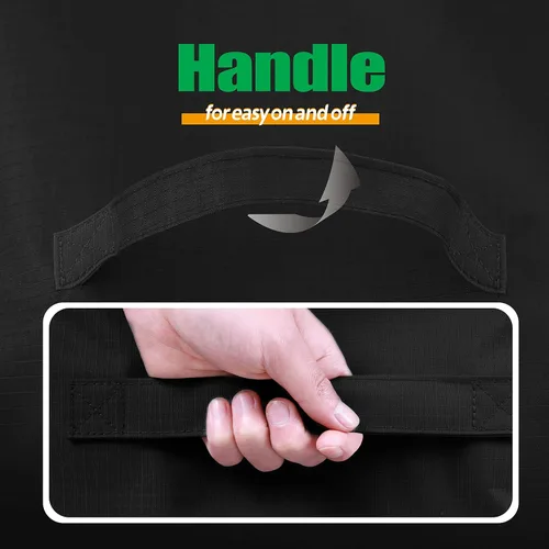 Miniatura 7 de F&J Outdoors Cubierta impermeable para parrilla resistente a los rayos UV para barbacoa de gas carbón de 2 quemadores, 48 pulgadas de ancho x 27