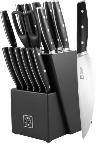 Miniatura 13 de MasterChef - Juego de cuchillos de chef con bolsa, juego de rollo de cuchillos con 5 cuchillos de cocina de calidad profesional para cocina precisa