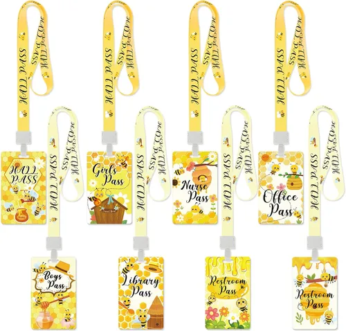 Miniatura 15 de Ctosree Juego de 8 cordones de PVC irrompibles para pasillos y pases escolares, suministros escolares, suministros para profesores, para aula