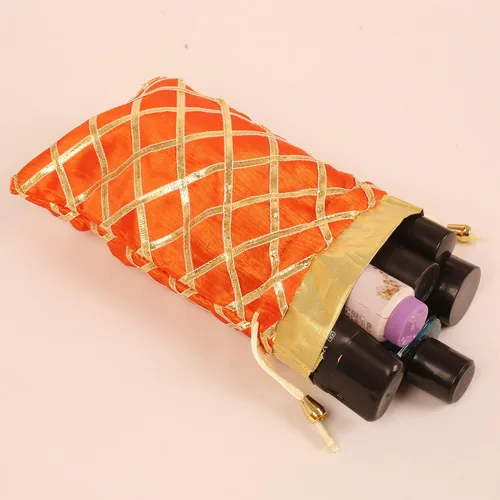 Miniatura 3 de Indtresor Bolso de noche de brocado hecho a mano con cuentas, regalo de boda para mujer.