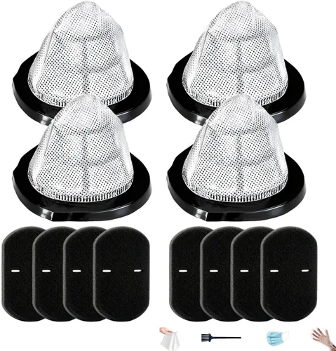 Miniatura 9 de Paquete de 2 filtros de vacío 2030 y 4 filtros de espuma con cepillo, compatibles con modelos de vacío 3 en 1 Bissell 2030, 20303, 20306, 20307