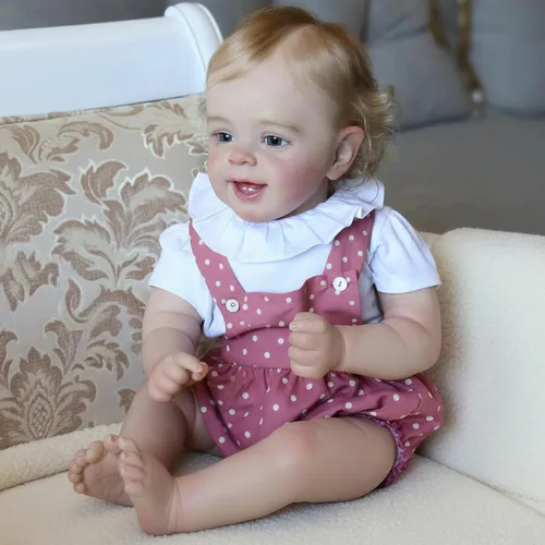 Miniatura 8 de CHAREX Muñeca realista Reborn Baby Girl – Muñeca realista hecha a mano de la vida real de 20 pulgadas, cuerpo con peso recién nacido, sensación