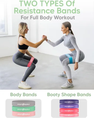 Miniatura 6 de Bandas de resistencia para entrenamiento, bandas de ejercicio, bandas de entrenamiento, bandas de glúteos, bandas de fitness, bandas de esfuerzo