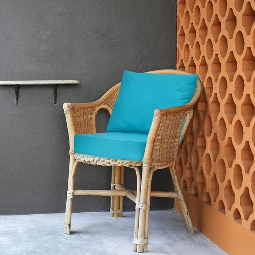 Miniatura 8 de Giantex Juego de cojines de patio con almohada, cojín de asiento profundo y respaldo, almohadillas para sillas de exterior con lazos, reemplazo