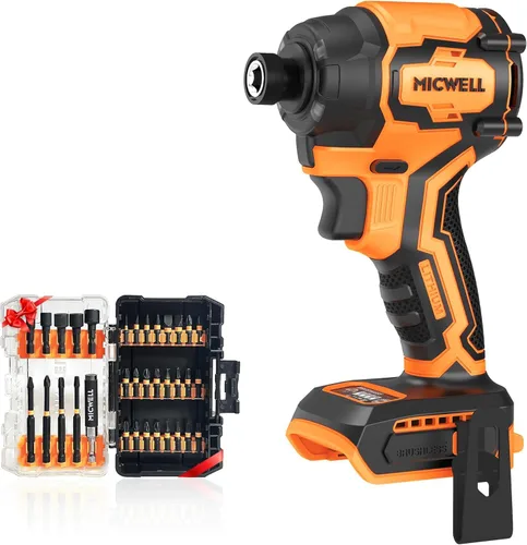 Miniatura 9 de Kit combinado de destornillador de impacto inalámbrico y taladro (solo herramienta) compatible con batería Dewalt de 20V Max, hasta 2300 in-lbs