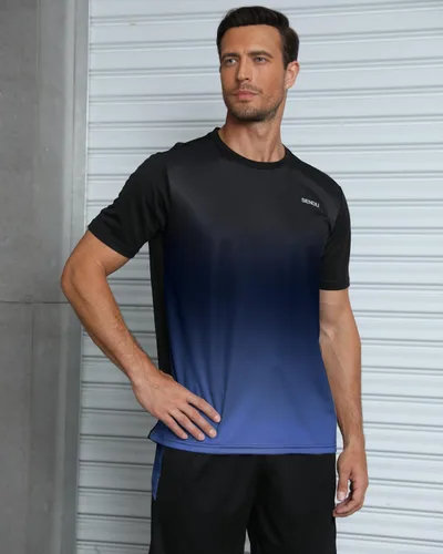 Miniatura 2 de Conjuntos de entrenamiento para hombre, ropa atlética, camisetas de fútbol, pantalones cortos, paquete de 3 unidades, baloncesto, correr, gimnasio