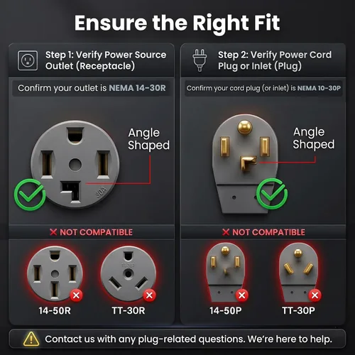 Miniatura 5 de GEARit Cable de extensión para secadora de 30 amperios, cable de extensión NEMA 14-30 de 4 puntas, NEMA 14-30P a 14-30R, 125/250 V resistente 10/4