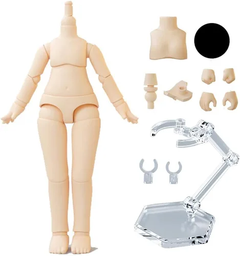 Miniatura 10 de Cuerpo de Muñeca BJD a Escala 1/12 9.6cm/11cm YMY2 Cuerpo de Figuras de Acción de Reemplazo Accesorios para Muñecas (Blanco Normal, 9.6cm)