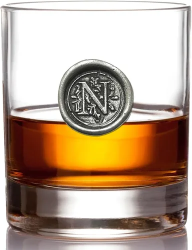 Miniatura 9 de English Pewter Company - Vaso de whisky de 11 onzas con inicial de monograma, regalos únicos para hombres, regalos personalizados con tu elección