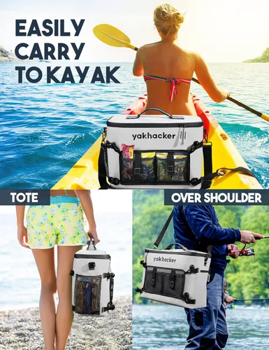 Miniatura 5 de Yakhacker - Enfriador para kayak, enfriador impermeable para respaldo de asiento de kayak con asientos estilo silla de jardín, bolsa enfriadora