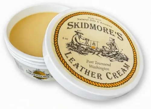 Skidmore's Crema para Cuero: Acondicionador de Cuero Totalmente Natural y No Tóxico - Fabricado en Estados Unidos desde 1984. Fórmula Repelente al