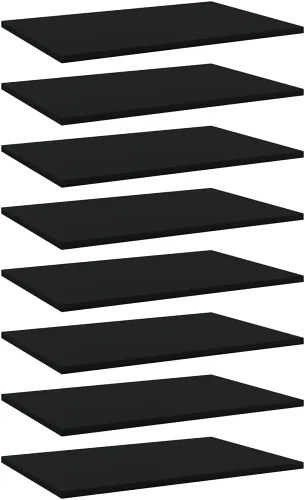Miniatura 12 de Tableros de estantería 8 piezas, tablones de repuesto para estantería, estante de madera, estante de melamina, madera sin terminar, para renovar