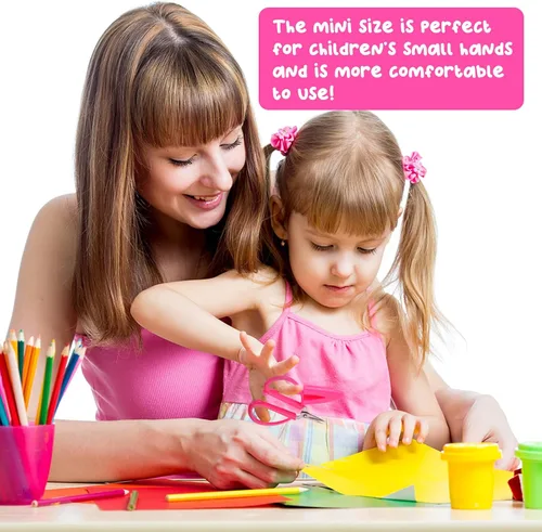 Miniatura 5 de Tijeras pequeñas de viaje de 3 piezas pequeñas tijeras portátiles para coser tijeras artesanales con cubierta para mujeres y niñas, hilo de tela