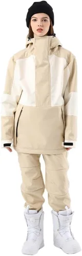 Miniatura 7 de RIUIYELE Traje de esquí para mujer, chaqueta y pantalones de snowboard para deportes al aire libre, traje de nieve con aislamiento impermeable