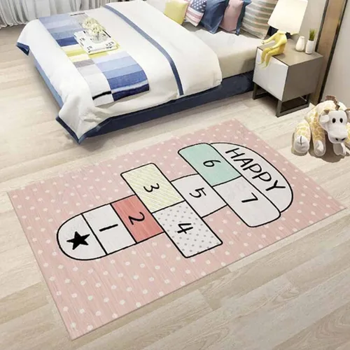 Miniatura 11 de Alfombra Hopscotch para niños, alfombra antideslizante divertida y educativa, alfombra de juego para dormitorio, guardería, sala de juegos, regalo