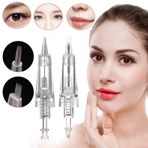 Miniatura 6 de Charme Princesse Agujas de maquillaje permanente 3R/3P máquina de tatuaje pluma cartucho aguja para cejas delineador labio 10 unids/set (EN40-3R)