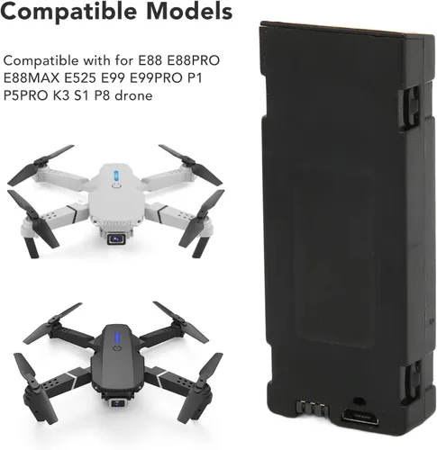 Miniatura 2 de 3.7V 5000Mah RC Drone Batería Accesorio para E88 E88PRO E99 E99PRO Ls-E525 E525 PRO Mini UAV Drone Batería Especial Rc Parte (1)